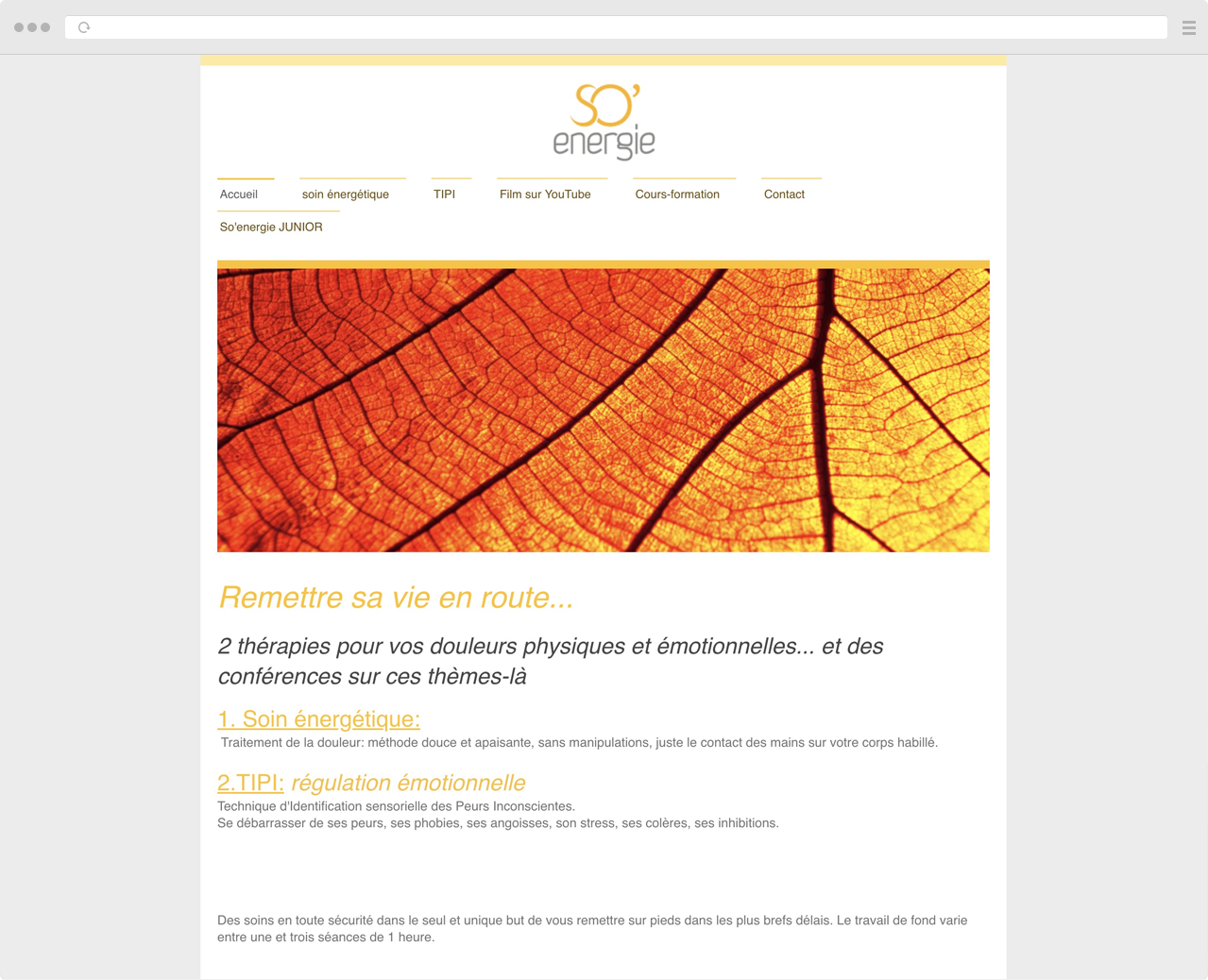 Ancien site internet pour prêt pour la refonte